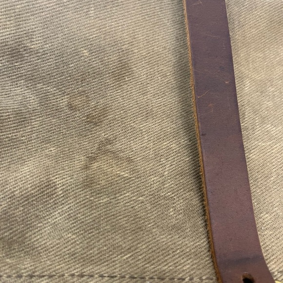 Archival Canvas Backpack Made in the USA Leather details - Picture 5 of 16